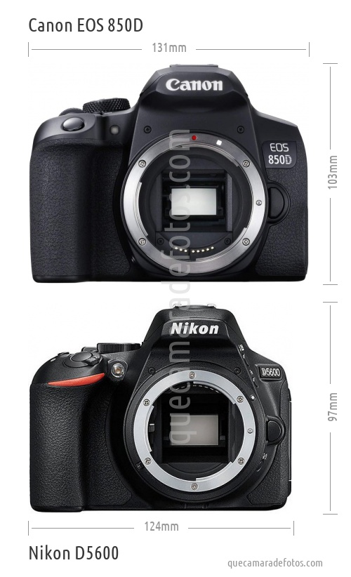 Canon EOS 850D vs Nikon D5600