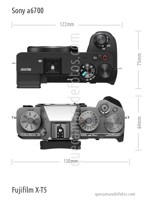 Sony a6700 vs Fujifilm X-T5