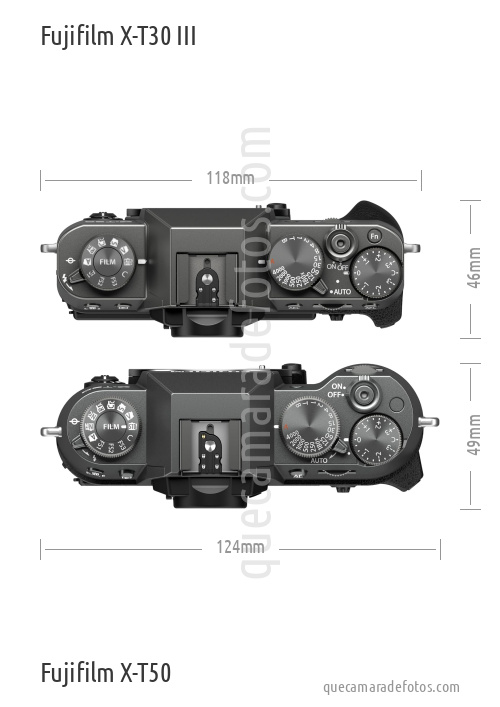 Fujifilm X-T30 III vs Fujifilm X-T50